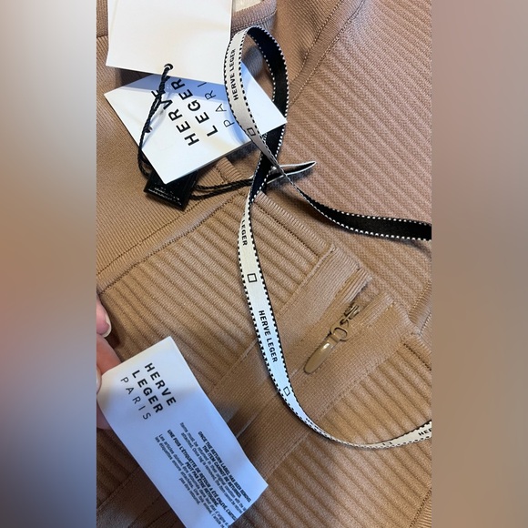 Herve Leger Ottoman Mini Dress. Authentic NWT - Picture 7 of 9